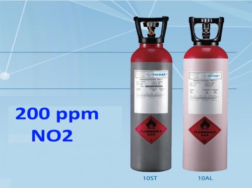 Chai khí chuẩn 200ppm NO2 - Model 10AL